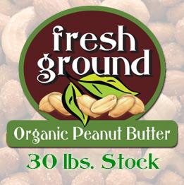 Organic Peanut Butter Stock (30 lb.)